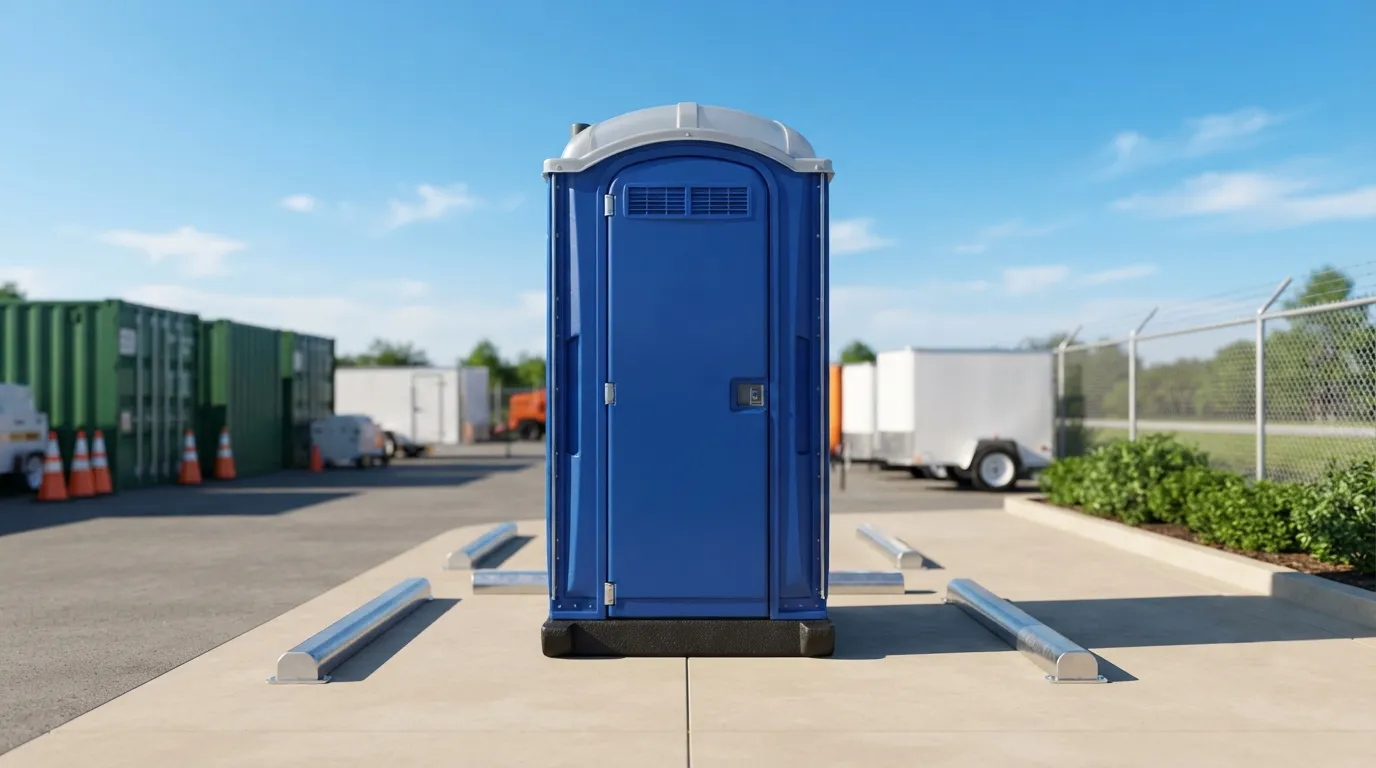 Portable restroom units ready for delivery in Modesto, CA